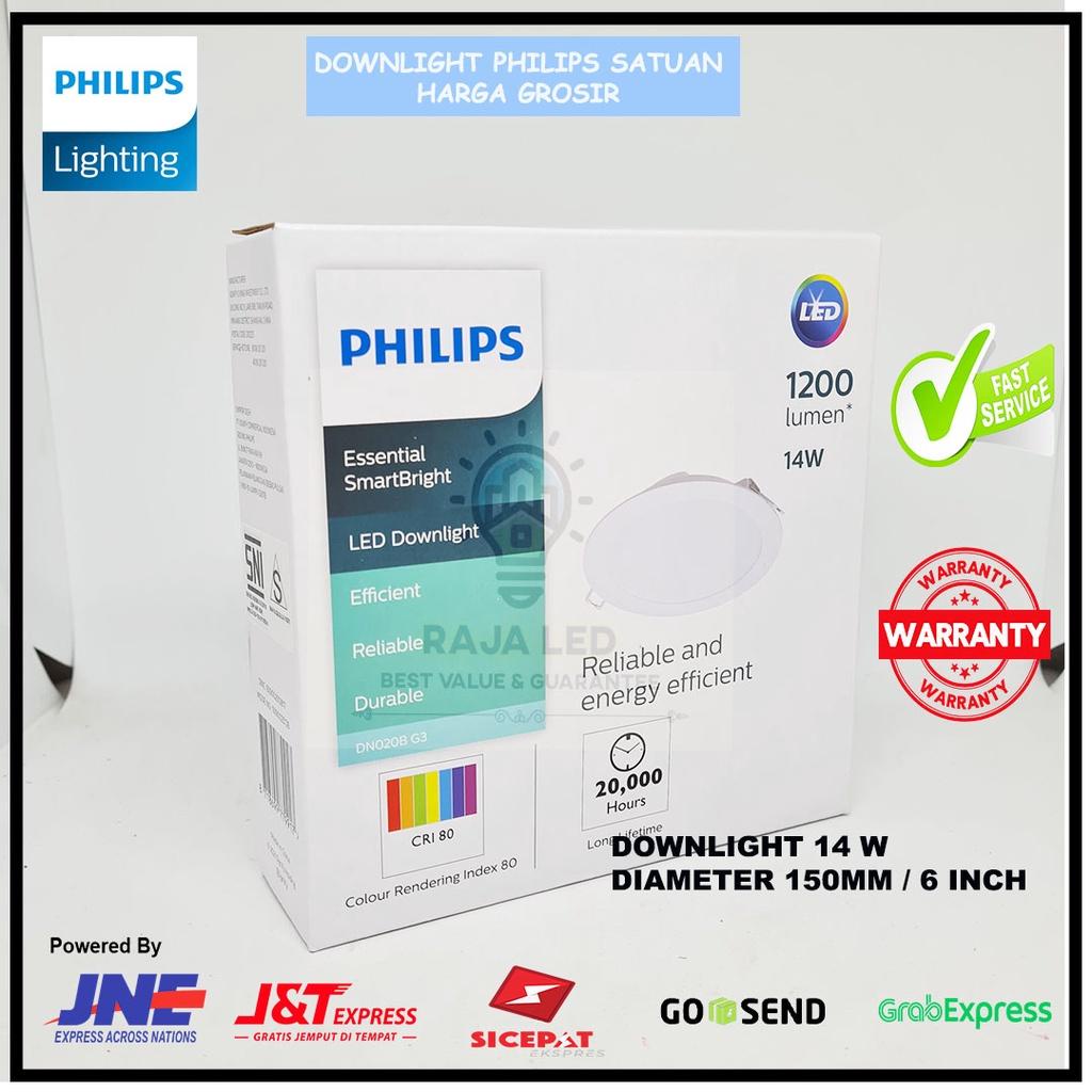 Lampu PHILIPS Downlight LED DN020B G3 14W 14Watt 14 Watt 14 W  PUTIH / NATURAL / 6500K / 4000K