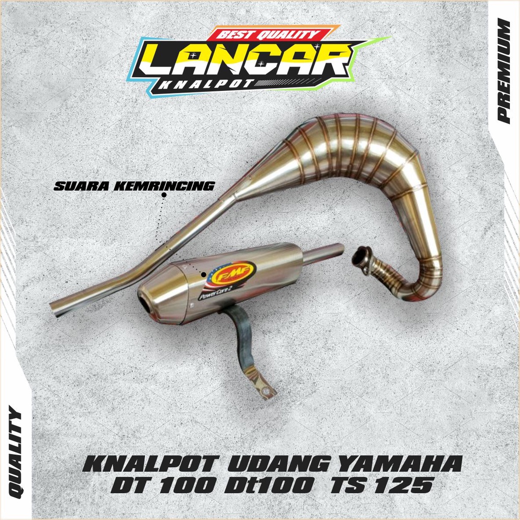 KNALPOT UDANG YAMAHA DT 100 DT100 SUZUKI TS 125 LANCAR KNALPOT
