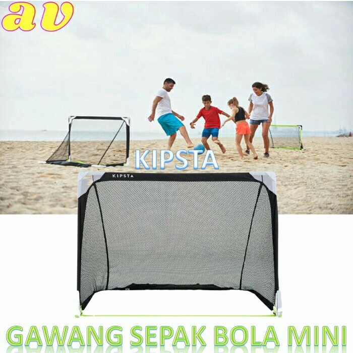 Terlaris Kipsta Gawang Bola Mini Anak Portable Futsal Kage Lipat Murah - Hitam