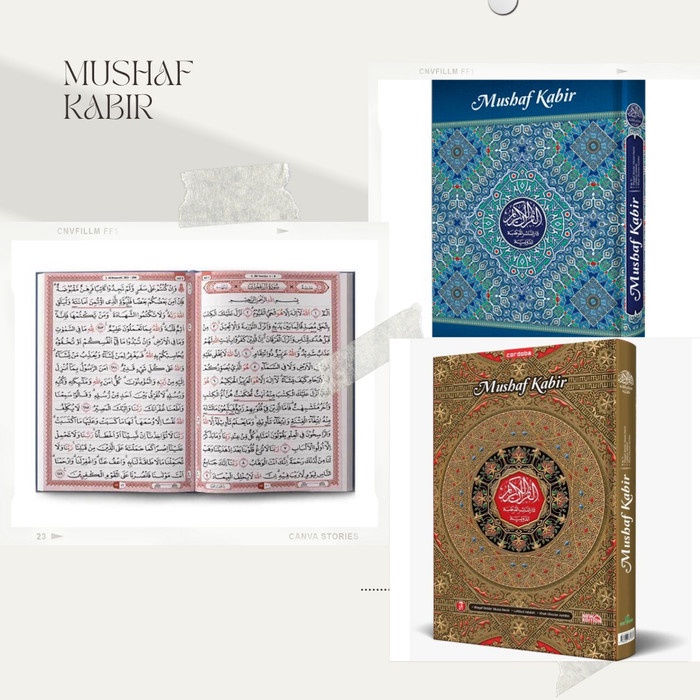 Ready (Al Quran Lansia Dan Tanda Berhenti) Mushaf Kabir "Cordoba" A3