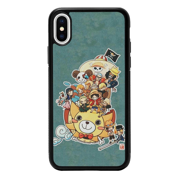 Hardcase Casing iPhone X XS XR Max 6 7 8 Plus SE 2020 One Piece Team AB1613 Case Cover