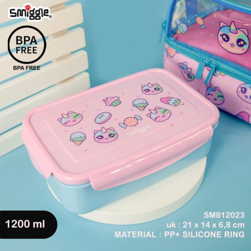 Lunchbox smiggle 3sekat 1200ml