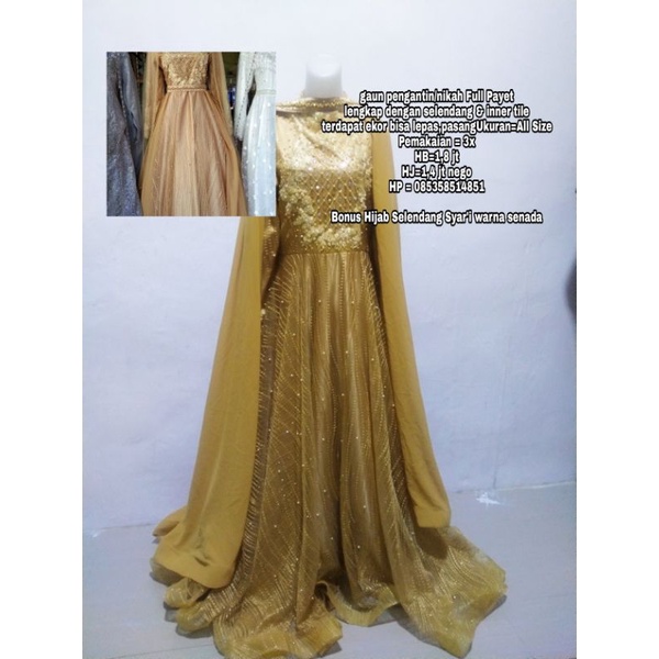 GAUN NIKAH / BAJU NIKAH /GAUN PENGANTIN /BAJU PENGANTIN