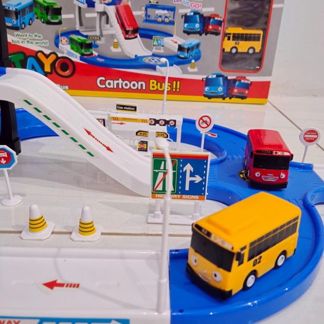 Promo Mainan Anak Parking Lot Tayo The Little Bus Tayo Parking Area Termurah