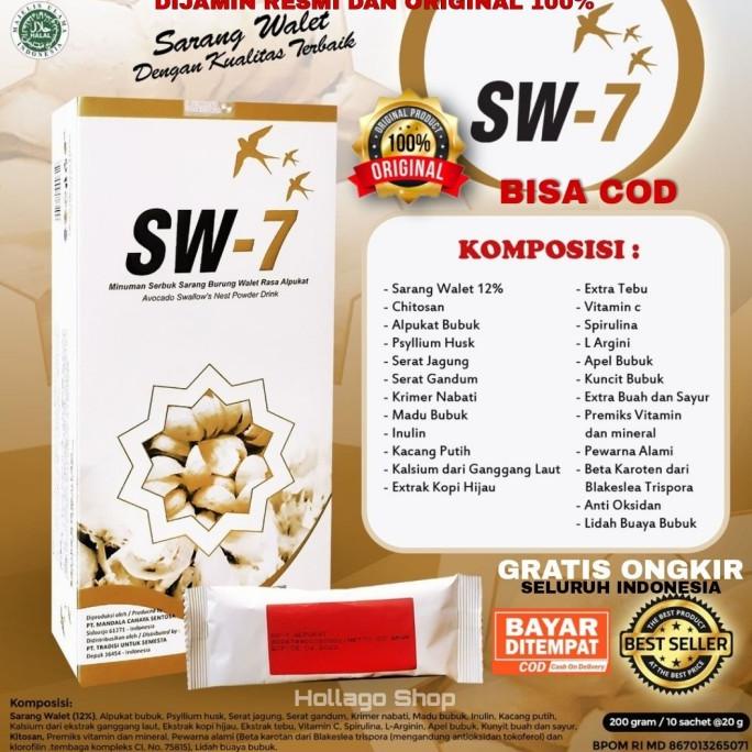 SW 7 SW7 ORI 100% Minuman Kesehatan Serbuk Sarang Burung Walet Asli