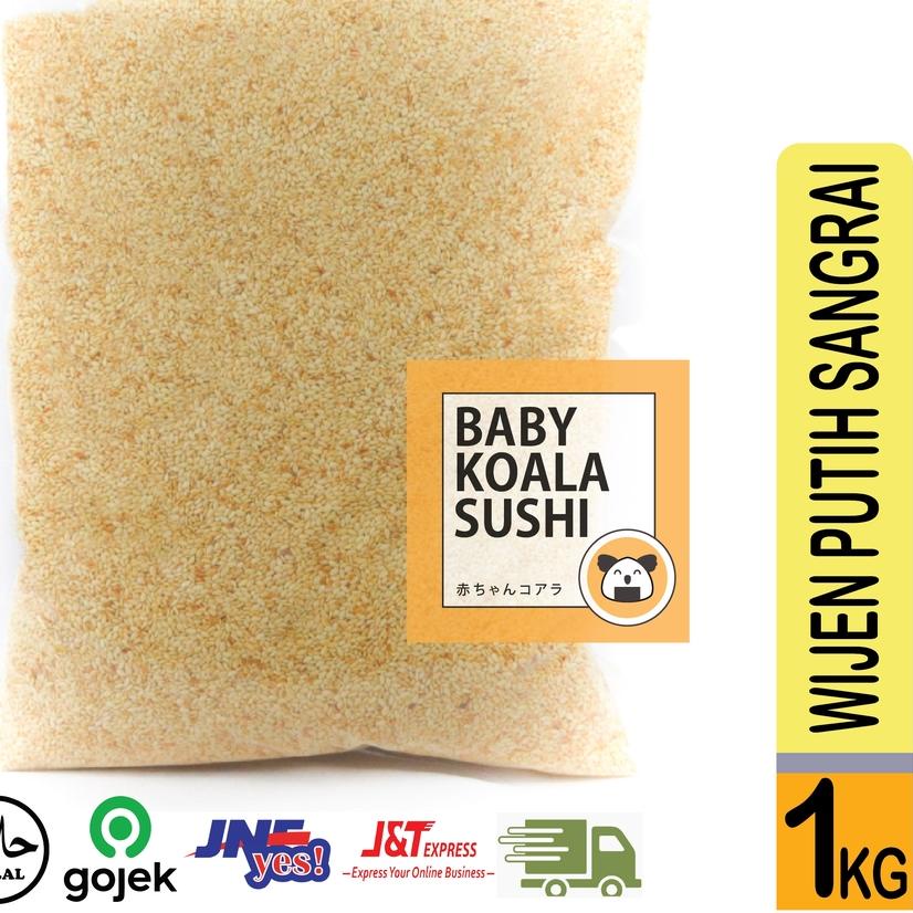 

PROMO⭐HIROKING Biji Wijen Putih Sangrai 1 Kg Halal │ Roasted White Sesame Seed for Sushi Ramen