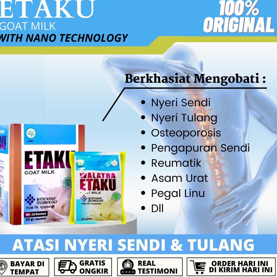 

DISKON !!! Walatra Etaku Goat Milk – Susu Kambing Etawa Bubuk Tingkatkan Kepadatan & Kesehatan Tulang Sendi Sembuhkan Asam Urat Rematik Nyeri Sendi Cocok Untuk Lansia [KODE 280]