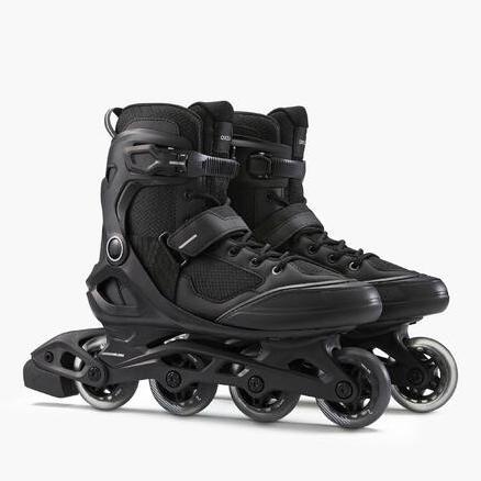 INLINE FIT 100 OXELO Sepatu Roda Fitness Fit100 - Abu-abu INLINE SKATE