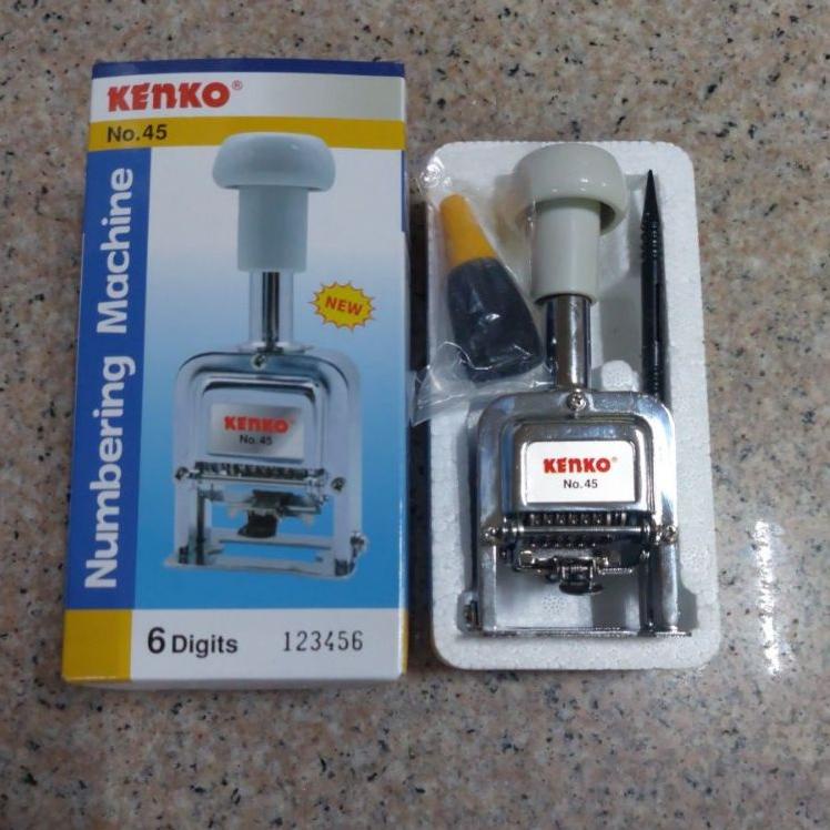 

Price Diskon☼ Automatic Numbering Machine Kenko 45 / Stempel Nomorator 6 Digit 789➥