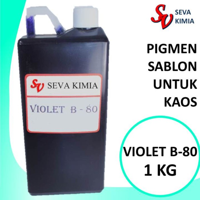

Pigment Violet B-80 1 Kg/ Biang Sablon / Pigment Basis Air / Pewarna Cat Tembok Kualitas Premium Dosis Irit