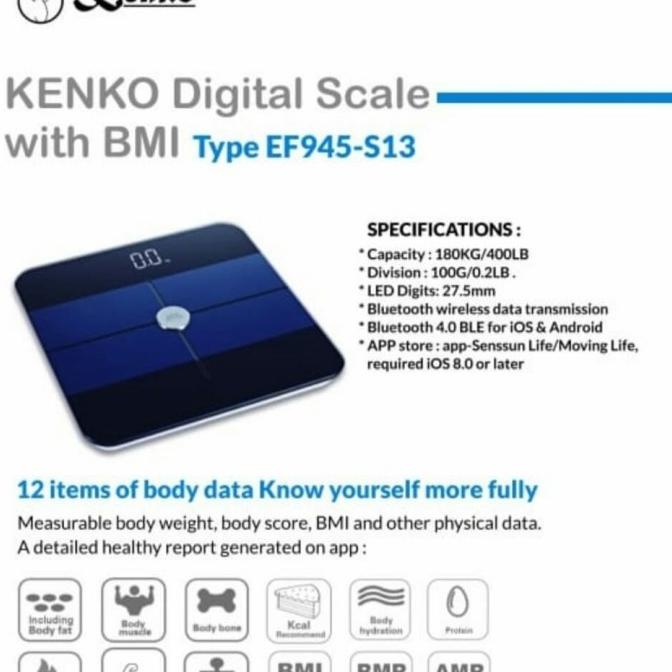 Timbangan Digital dengan BMI Kenko