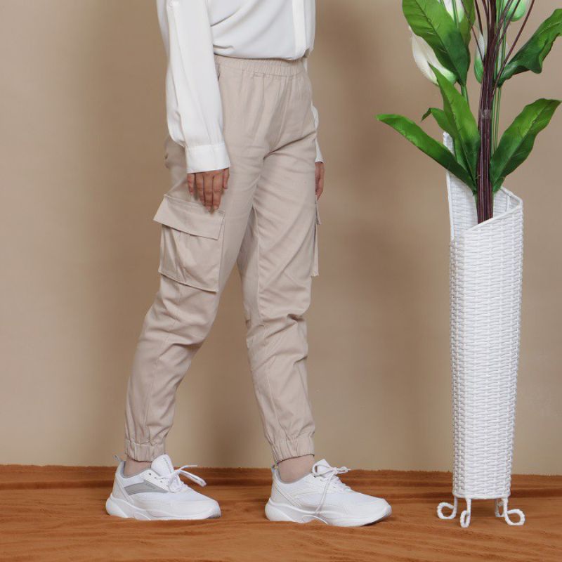 Celana Cargo Kimpul Twill // Kargo Kimpul //Celana Panjang Wanita