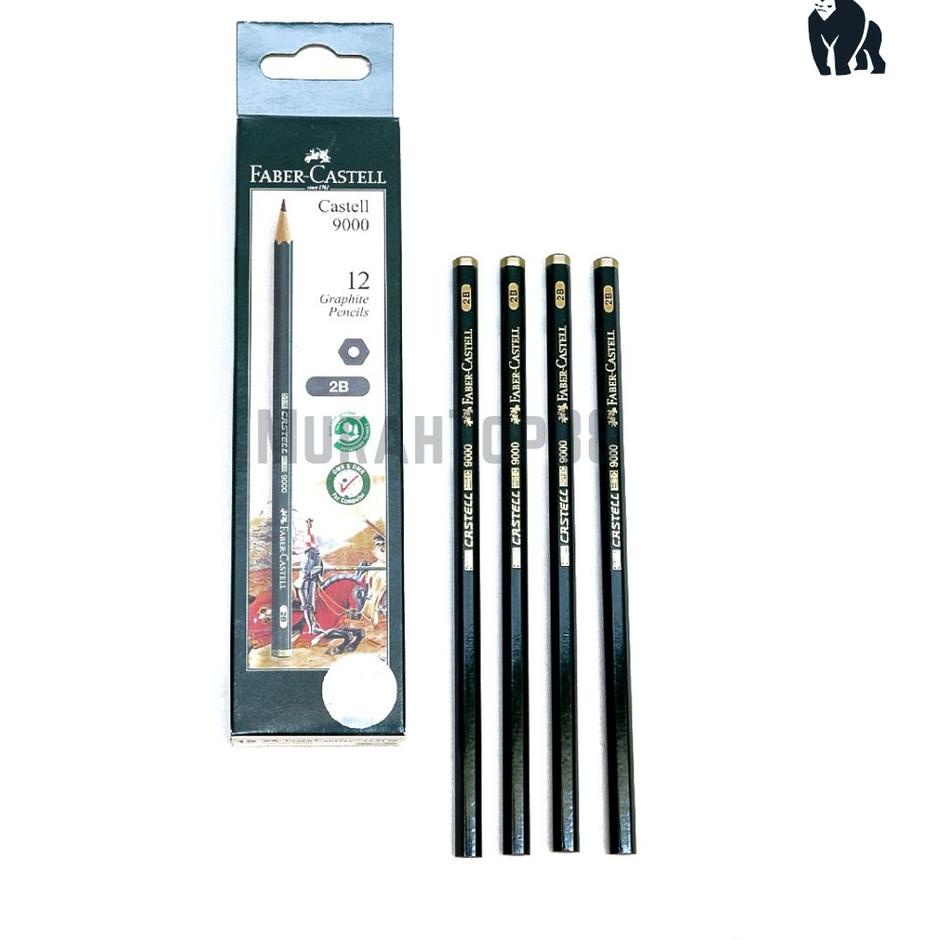 

Murah Meriah Pensil Faber Castell 2B 9000 Graphite Original [PER BOX isi 12 PCS] 985✱