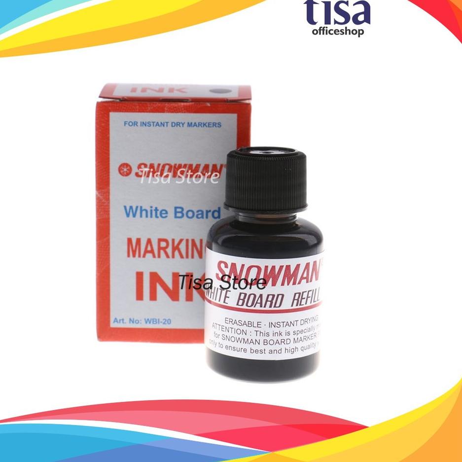 

Terjamin Bagus Tinta Spidol Snowman Refill Marker (BG-12) White Board 8G8