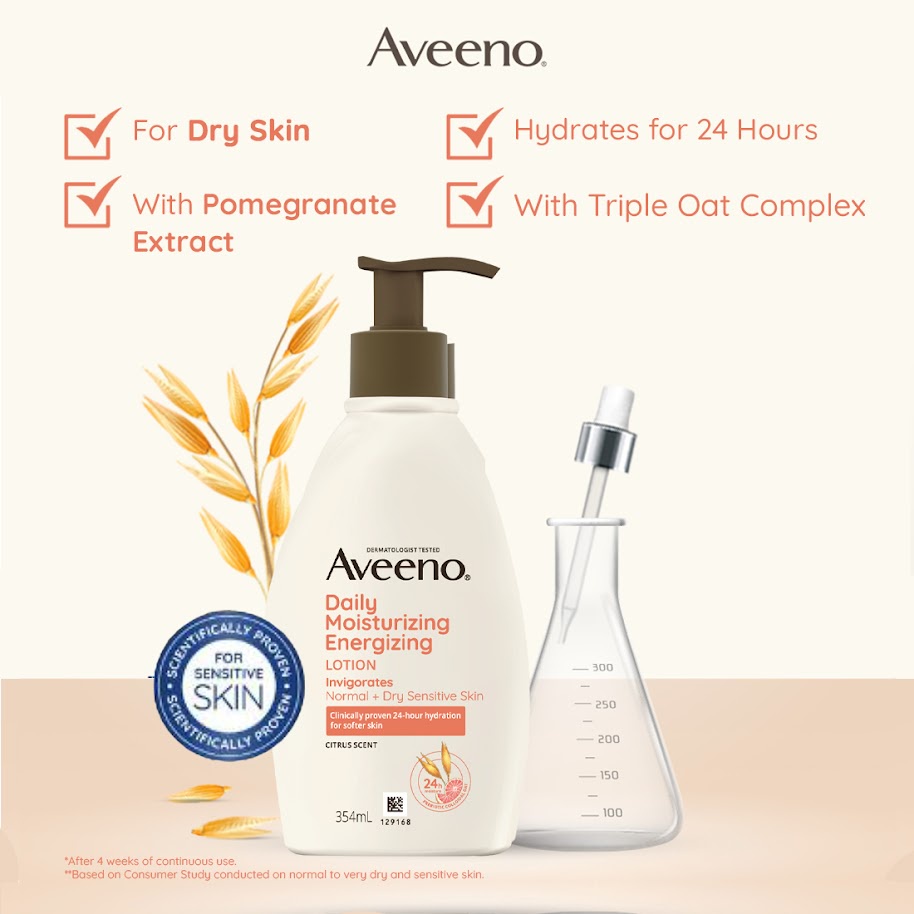 Aveeno Daily Moisturizing Energizing Lotion 354mL