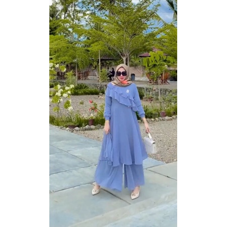 SCH_ ONESET CERUTI KULOT PREMIUM TERLARIS CERUTY BABYDOLL CELANA KULOT POLOS/ONESET TERBARU/SETELAN 