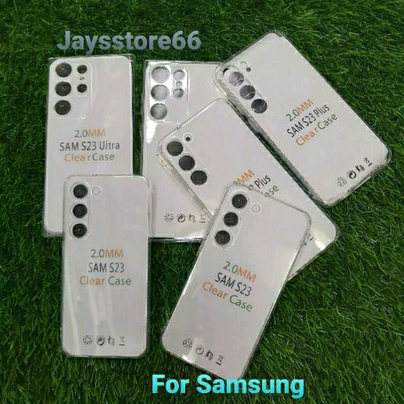 TPU Soft Case Clear 2.0mm Case Bening For Samsung S23 S23 Ultra S23 Plus