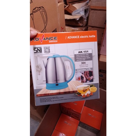 Kettle listrik Advance AK 151 / kettle listrik stainless steel