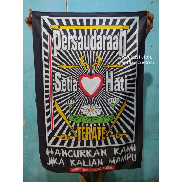 TERMURAH + TERBARU, BENDERA PSHT FULL PRINTING, CETAK BENDERA SH, FLAG SH, MINI FLAG PSHT, GIANTFLAG