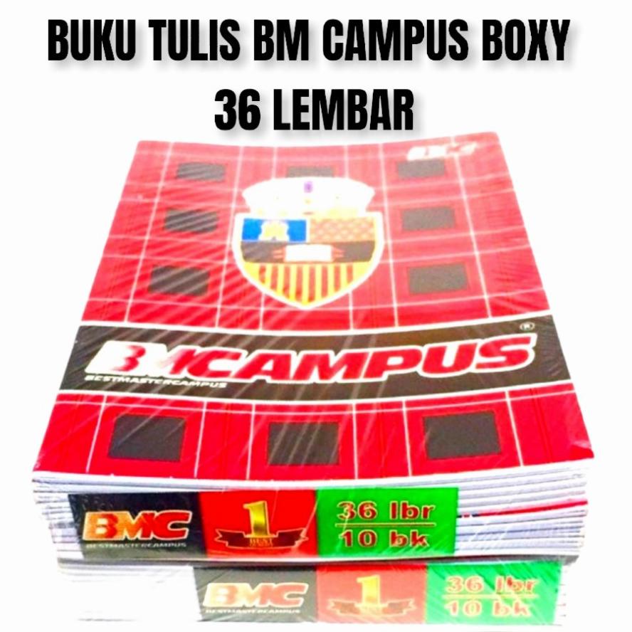 

Terlaris Buku Tulis BM CAMPUS Boxy 36 Lembar ( 10 Buku )