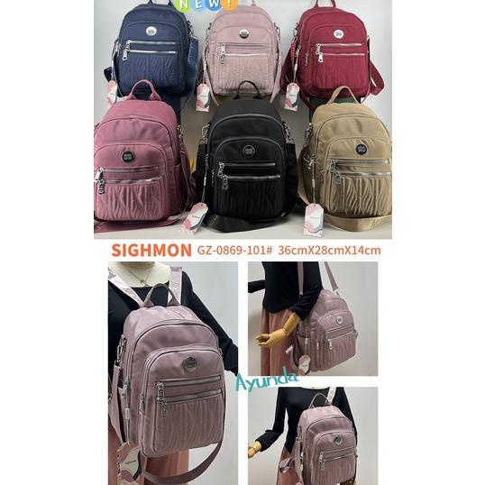 Belanja Sighmon Tas Ransel Sighmon Ori Wanita Original Import Terbaru 3 In 1 Jumbo Sigmon Parasut An