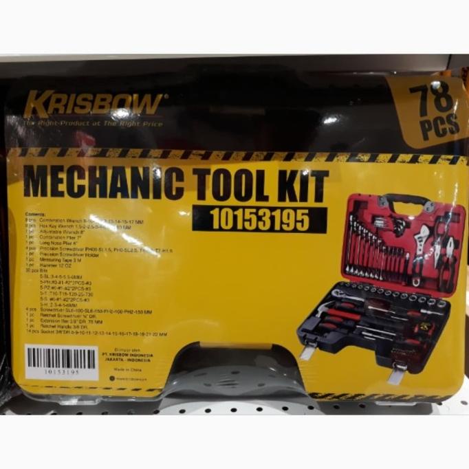 ToolKit 78 Box Set Tool Kit ORIGINAL Krisbow Kotak Perkakas Mekanik