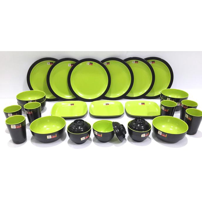 Paket Melamin Rainbow 1 Set Hijau Stabilo Golden Dragon