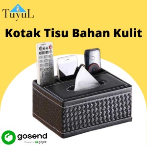 Terlaris Tempat Kotak Tisu Dari Kulit Estetik / Mobil / Tv / Meja / Tissue