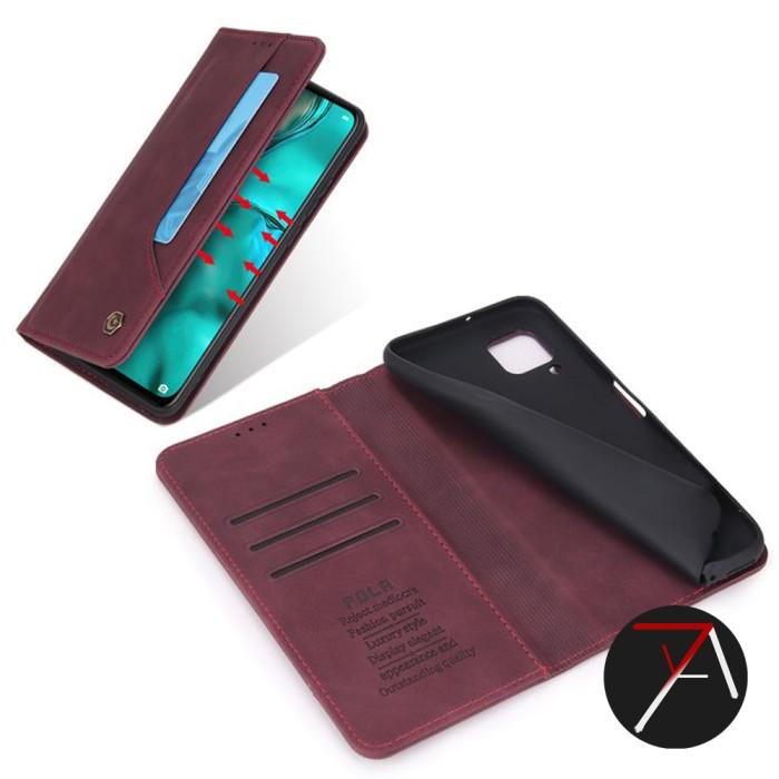 Samsung A12 / M12 Flip Caseme POLA Dompet Kulit Leather Cover Case
