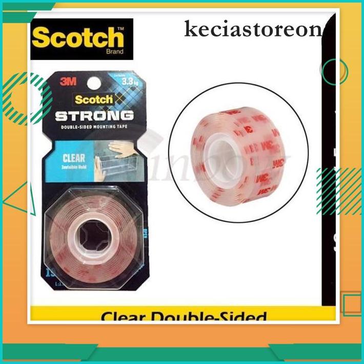 

3M SCOTCH CLEAR STRONG DOUBLE SIDED MOUNTING TAPE 410 TRANSPARENT TAPE BAHAN BERKUALITAS TINGGI