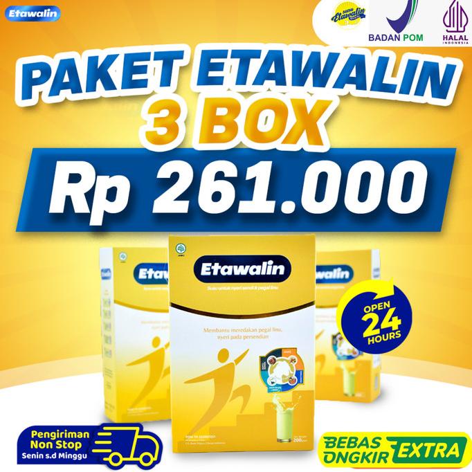 

Etawalin - Paket 3 Box Susu Ajaib Atasi Nyeri Sendi dan Tulang ---NEW---
