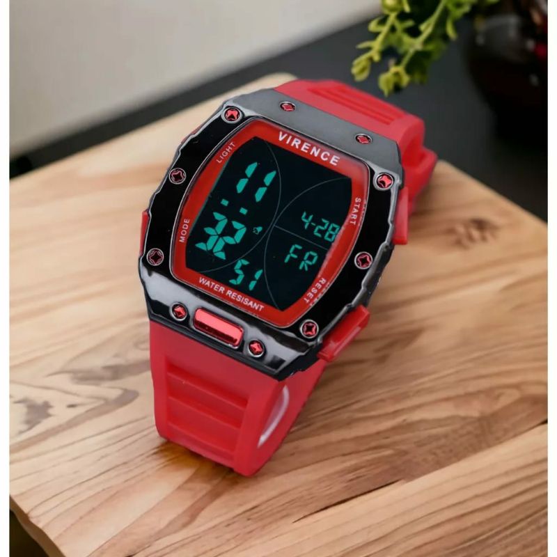 New Sale!!! Jam Tangan Virence Rubber Digital Tahan Air Pria Kasual Bisa Bayar Ditempat