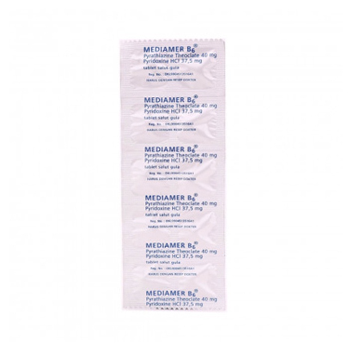 MEDIAMER B6 1 STRIP ISI 10 TABLET / ANTI MUAL
