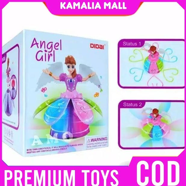 Mainan Boneka Princess barbie Girl Elsa Frozen Dancing Dance Menari Joget Goyang Ada Lampu Musik Had