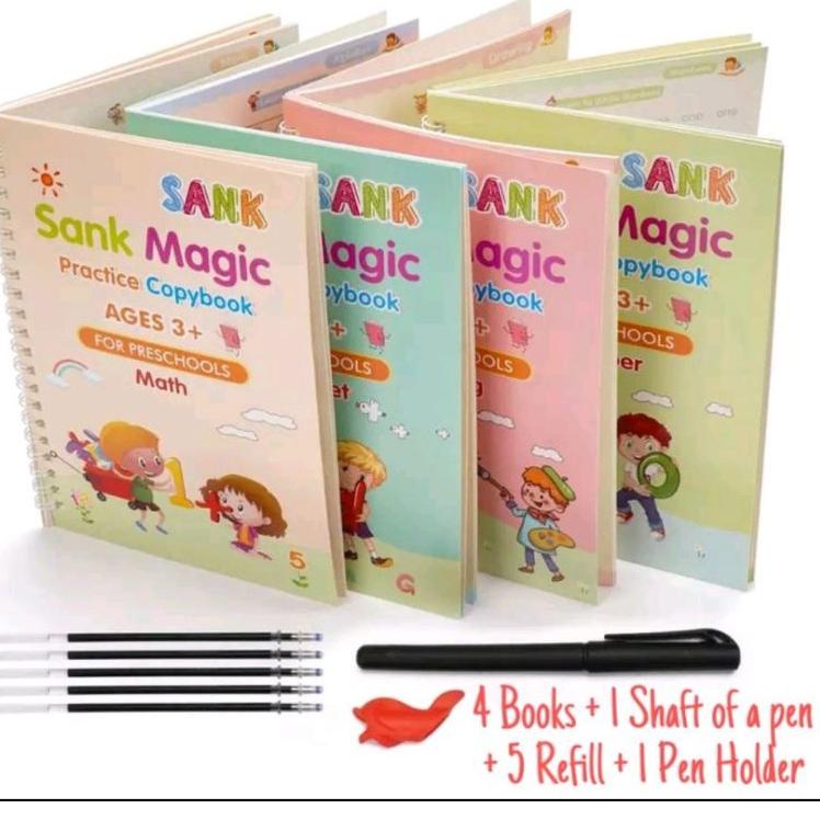

syfq -96 SANK MAGIC BOOK/ BUKU PINTAR BELAJAR MENULIS MEMBACA LATIHAN PAUD PRESCHOOL BUKU MEWARNAI MAGIC BOOK 1 set 820❴❵