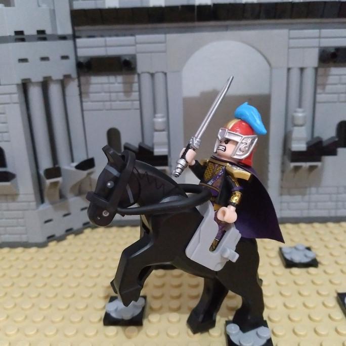 Minifigure three kingdoms ZHOU YU decool with horse