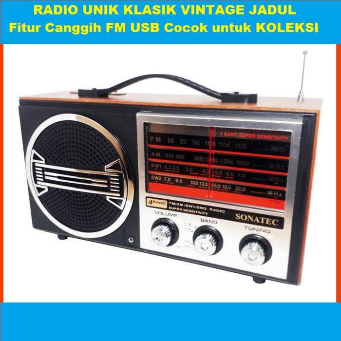 Ready Radio Kayu Klasik Unik Langka Radio Jadul Vintage Mirip Panasonic