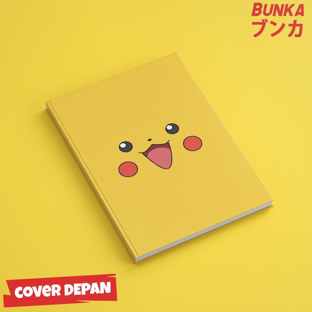 

NOTEBOOK POKEMON PIKACHU FACE HARDCOVER A5 BUKU TULIS CATATAN NOTE AGENDA PLANNER JURNAL .