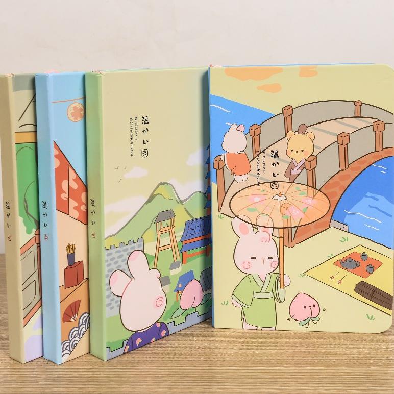 

BUKU DIARY NOTEPAD HARDCOVER JEPANG LANDSCAPE BUNNY / JOURNAL / JOURNALING / AGENDA IMPOR / NOTEBOOK / BUKU CATATAN UNIK RETRO .