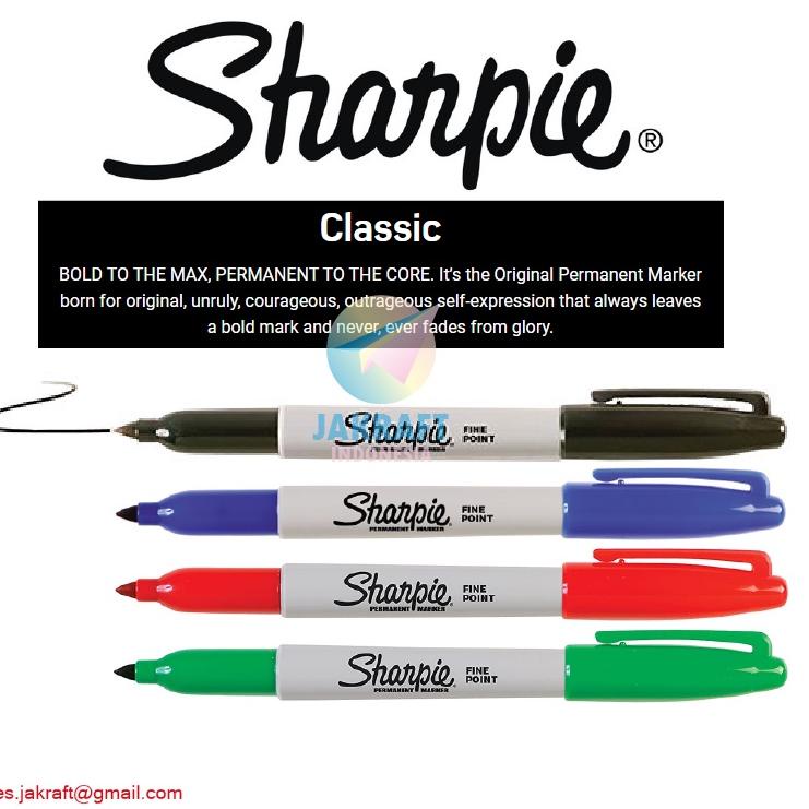 

Promo Besar-Besaran 2023✪ (1 Pcs) Spidol Permanen SHARPIE Fine Point Permanent Marker Segala Permukaan 984✲