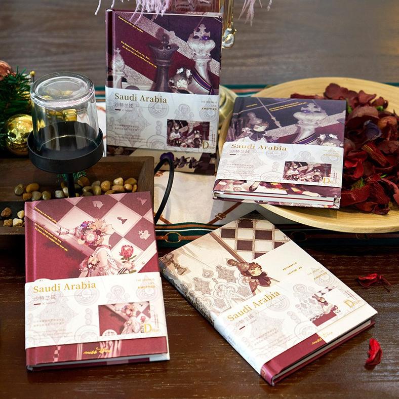 

BUKU TULIS / NOTEBOOK RED SAUDI ARABIA HARDCOVER BUKU CATATAN HARIAN - SAUDI ARABIA .