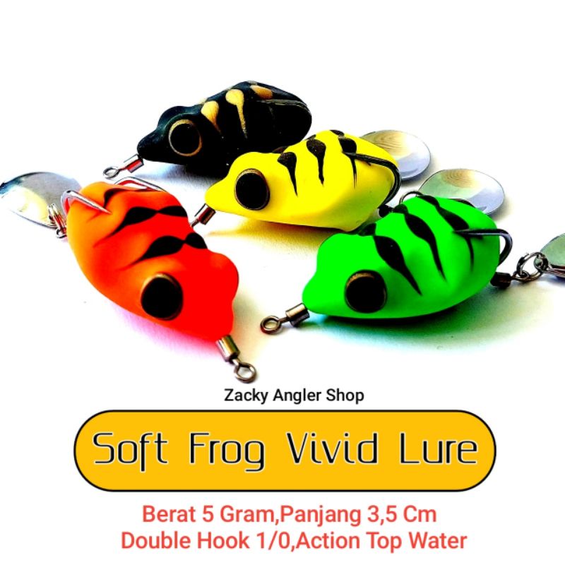 Soft Frog Mini Vivid Lure 3,5 Cm Umpan Casting Gabus