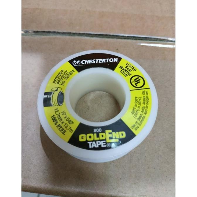 Ready Stock Baru Seal Tape Chesterton Gold End Untuk Pipa Gas. Blst