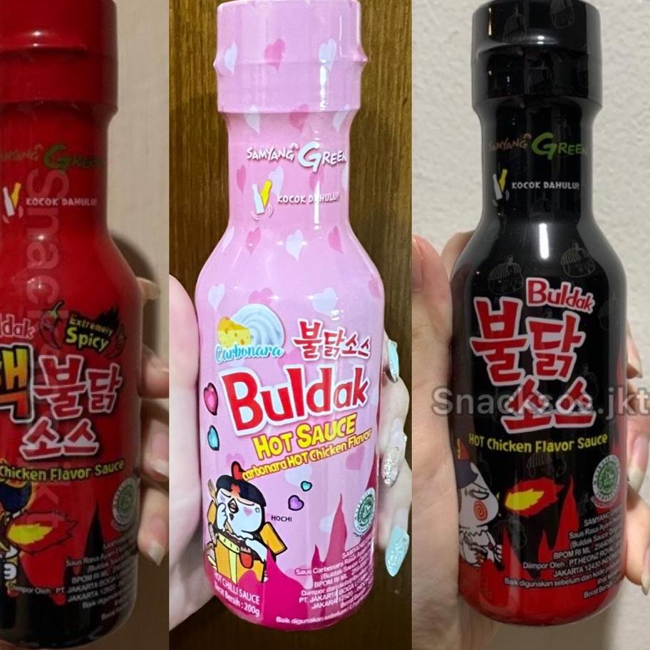 

Sale | TD4 | [HALAL MUI BPOM RI] SAMYANG SAUS LIQUID SAUCE HOT CHICKEN ORIGINAL / EXTREMELY SPICY 2X / SAMYANG SAUCE CARBONARA