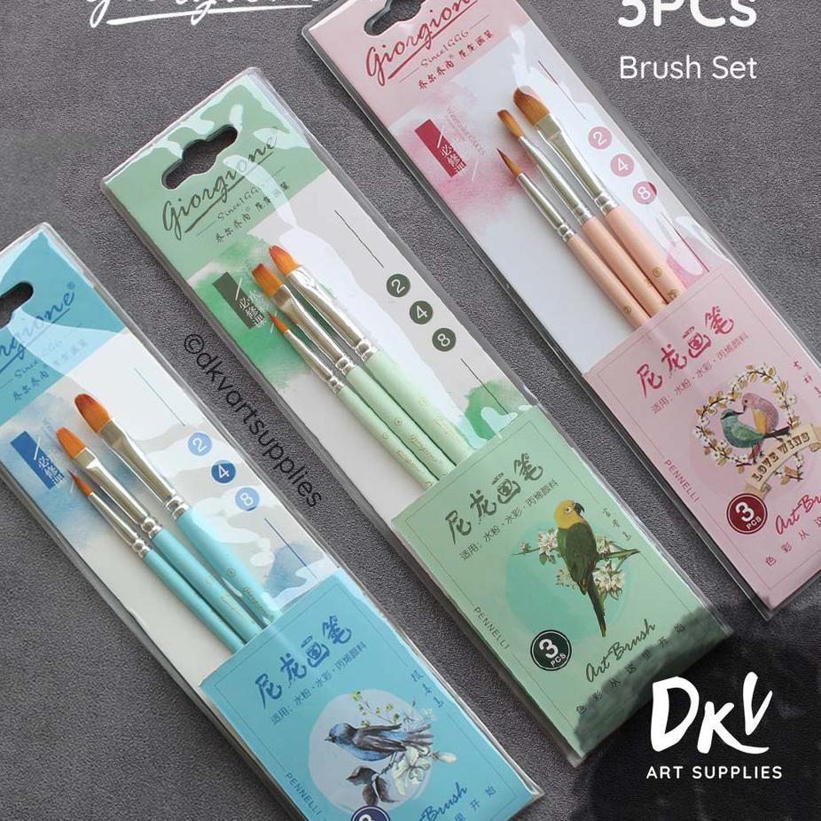 

Diskon | KP8 | Giorgione Brush Set G-130 | Kuas Lukis Set 3 / 5 / 6 / 10 Bird Series