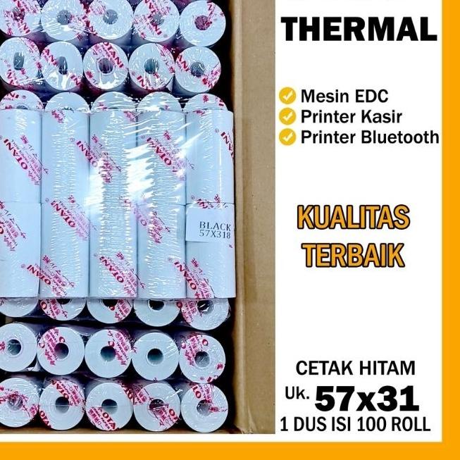 

6.6 Sale | KP8 | Otani Kertas Thermal - Kertas Struk - Kertas EDC - Paper Roll EDC 57 x 31mm