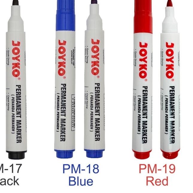 

Discount | KI3 | (PERPCS) Marker Joyko Spidol Permanent PM 17-19 Joyko Permanent Marker Spidol Permanen Round Tip