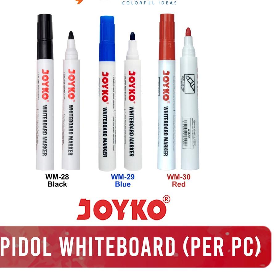 

Sale | HJ6 | JOYKO Spidol Whiteboard / Marker Papan Tulis WM 28 WM 29 WM 30 Hitam Merah Biru WM-28 WM-29 WM-30