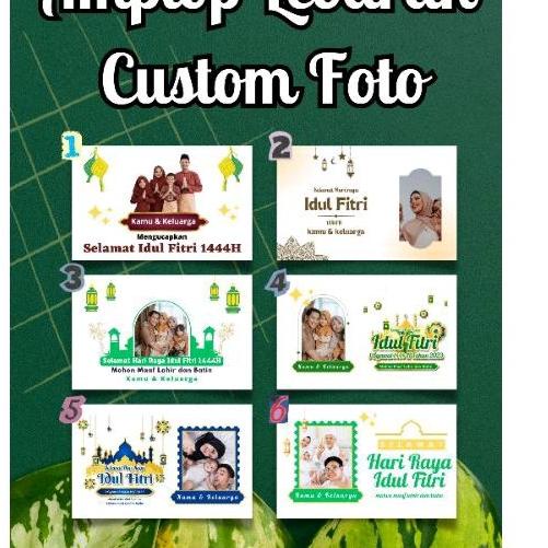 Limited | KP8 | Amplop Lebaran Custom Foto