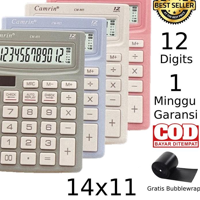 

Termurah | FG2 | Kalkulator Warna CM-805 12 Digit - Calculator Check Dual 2 Power